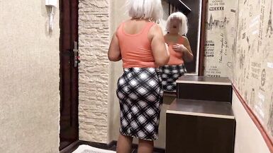 Mom strokes her hair and gets excited before anal sex - 2 image