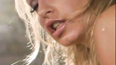 Incredible well shaped blonde gets her tight hole screwed in the special room - 5 image