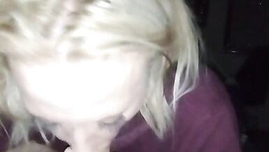 Milf sucks big cock and  takes a huge load on her face - 3 image