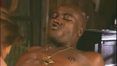 Hung black guy fucks stripper hard in her ass