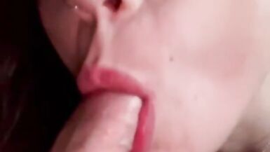 Sexy MILF swallows husbands big , hard cock while playing his game - 8 image