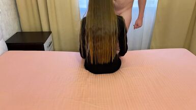 Tore the tights on the teacher and fucked - 1 image