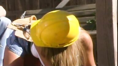 Amazing blonde model gets her desired pussy fucked against the american flag - 3 image