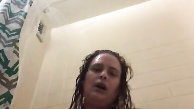 Bbw showing off in the shower for you - 12 image