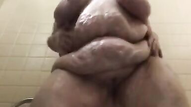 Bbw showing off in the shower for you - 5 image
