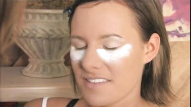 Nice tits brunette whore get thick cum after hot fuck from stud in room - 3 image