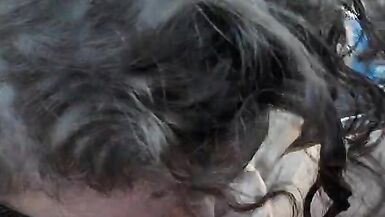 RoadHead, sucking and stroking him while he drives down the highway until he cums in my mouth! - 10 image