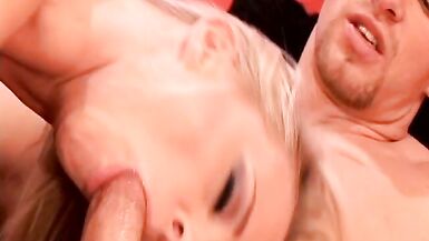 Dirty blond hooker gets fucked in both holes and her face creamed - 5 image