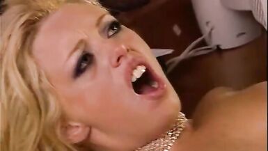 Blonde with a nice thick body gets her pussy rocked by a horny guy - 11 image