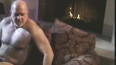 Leggy brunette with great tits fucked in her hairy pussy after blow job on sofa - 8 image