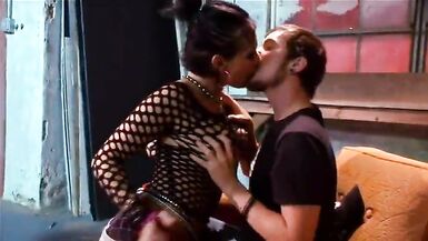 Big dick studs double team sexy skirt wearing slut in threesome - 3 image