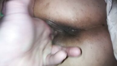 Native American wife gets machine fucked with fingers - 10 image