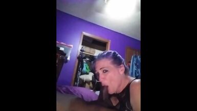 Purple hair Pawg trying to make me Cum - 1 image