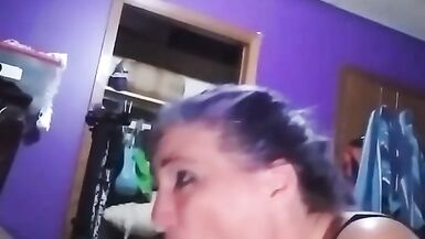 Purple hair Pawg trying to make me Cum - 2 image