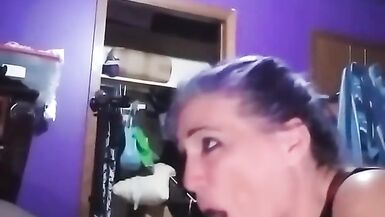 Purple hair Pawg trying to make me Cum - 6 image