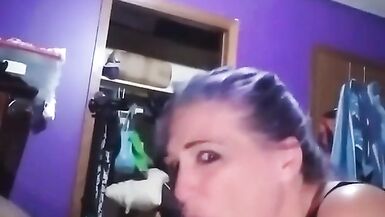 Purple hair Pawg trying to make me Cum - 8 image