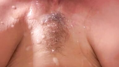 Dirty talking blonde amateur Hotwife sucks and rides cock then has a massive load blown on her face POV - 14 image