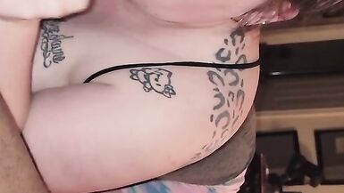 BBW sucks BBC on 420 swallow his cum - 8 image