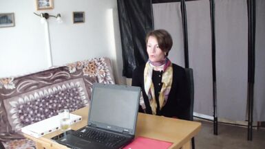 Admission interview of inexperienced shy woman - she wants to be a secretary - 2 image