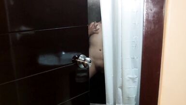 I spy on my sister-in-law in the shower and discover her masturbating (1) - 12 image