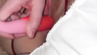 Pussy takes a beating from Hyphy and pink toy - 9 image