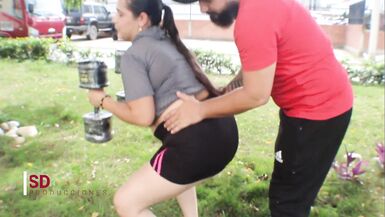 I surprise my stepsister with other men - 2 image