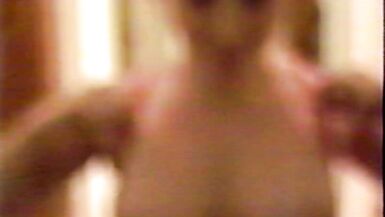 Brunette with huge natural tits gets her face covered in cum - 3 image