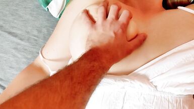 My big tits have orgasm with toy and my husband - 2 image