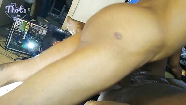 Thot in Texas - BBC Cums inside Me Squirting Pee On Giant Black Dick - 6 image
