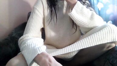 Comfy dress an NO panties but bush. Thickforest. - 6 image