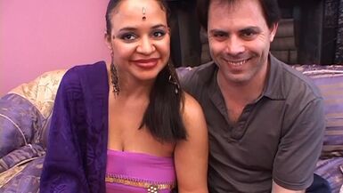 Shy indian amateur couple is doing her first porn video - 1 image