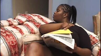 Big sex toy loving black BBW lesbians suck and fuck each others' wet slits - 1 image