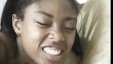Black girl with fantastic breasts gets her pussy licked and stuffed with cock - 15 image