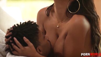 Busty Latina Sheila Ortega Worked on Husband's BBC with Her Huge Tits to Get Cum for Her Mouth - 6 image