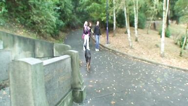Big fuck in the park with unknown woman me and my friend in the public place - 3 image