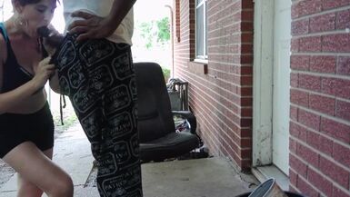 got caught outside and so she met me in the truck - 1 image