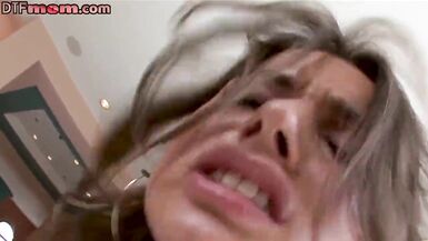 Glam brunette MILF teases and sucks before sex in POV - 15 image