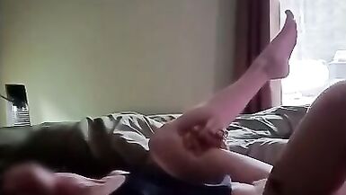 OMG! I cant believe how many times the neighbors redhead wife cums and squirts! - 3 image