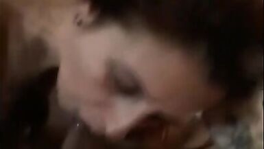 Redhead busty tanned crown sucking tasty and taking in the pussy on all fours. - 4 image