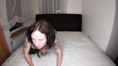 Hot Wife Found a Dildo in a Flower Bouquet - 14 image