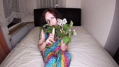 Hot Wife Found a Dildo in a Flower Bouquet - 2 image