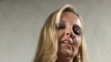 Blonde MILF Jacking Off Her Stud Just To feel Good