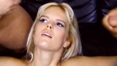 Blonde Swinger Wife Takes Two Massive Dicks To Make It - 1 image