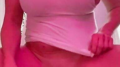 Squirt on dildo with my tight wet pussy and big lips - 7 image