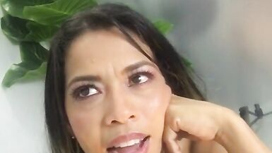 SLOPPY DEEPTRHOAT: I got naughty on my office break, facefuck myself and I sucked it deep - 13 image
