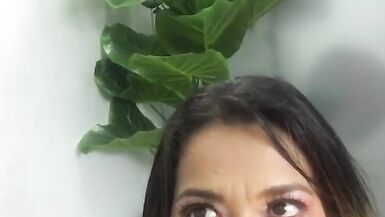 SLOPPY DEEPTRHOAT: I got naughty on my office break, facefuck myself and I sucked it deep - 15 image