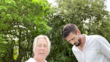 Blowjob on a Dog Walk - 4 image