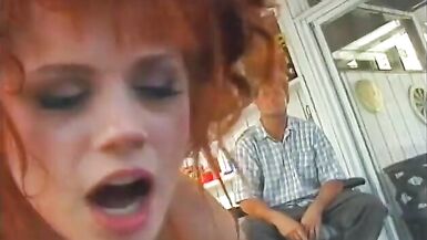 Brunette vixen eats out hot redhead chick and bangs her with strap-on - 13 image