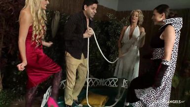 Three beautiful girls love getting fucked by the same guy - 2 image