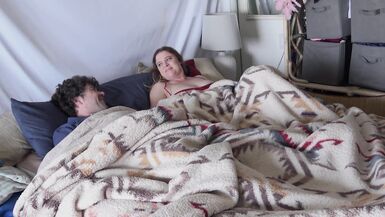 Stepson wakes up with stepmom in the bed and fucks the wrong hole - 3 image